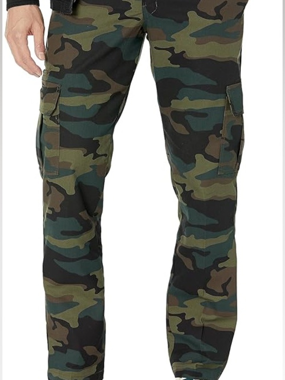 Men’s Dickies FLEX Slim Straight Camo Cargo Pants Size 36 32 (Broken Button)